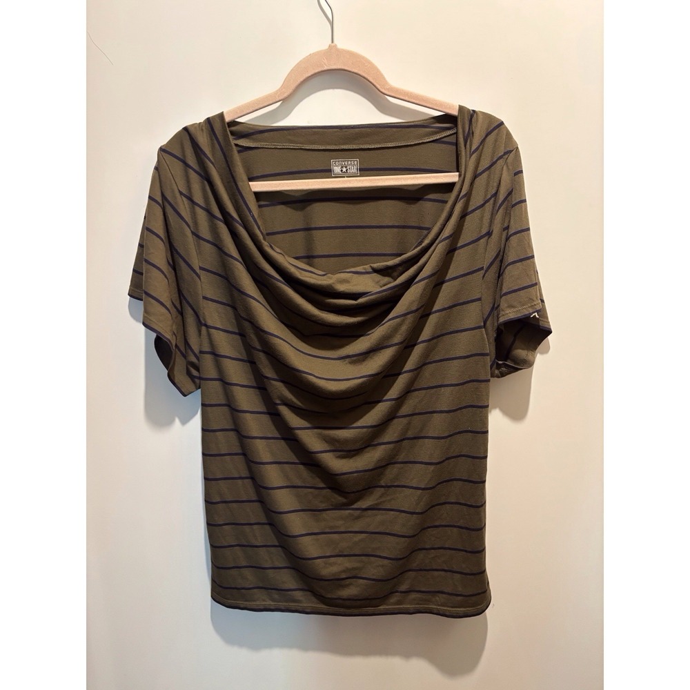 Converse One Star Women's Size Large Scoop Neck Blouse